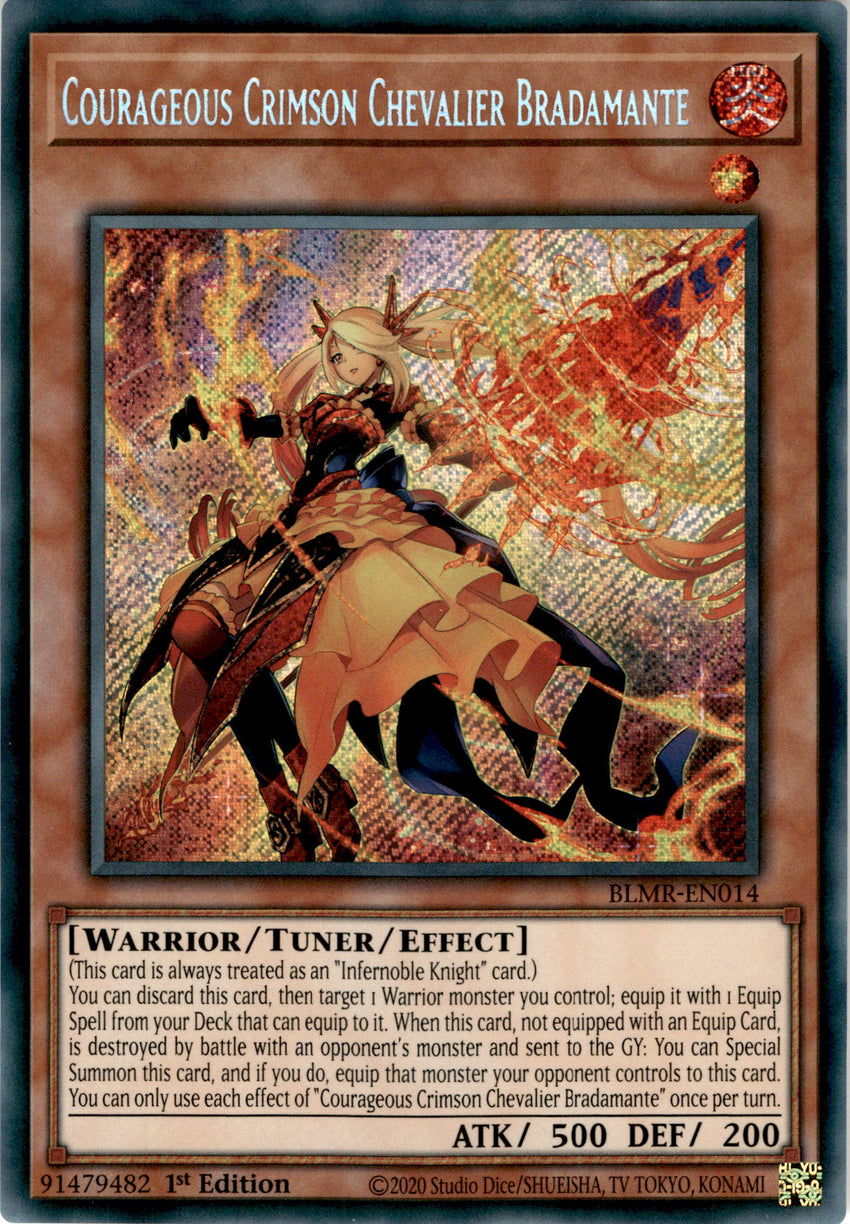 Courageous Crimson Chevalier Bradamante - BLMR-EN014 - Secret Rare 1st Edition