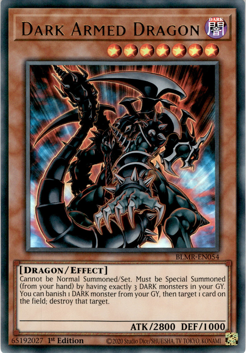 Dark Armed Dragon - BLMR-EN054 - Ultra Rare 1st Edition