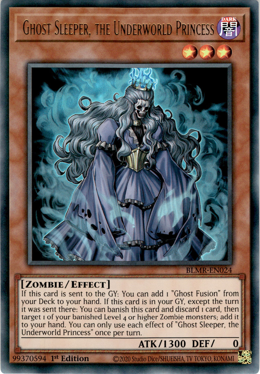 Ghost Sleeper, the Underworld Princess - BLMR-EN024 - Ultra Rare 1st Edition