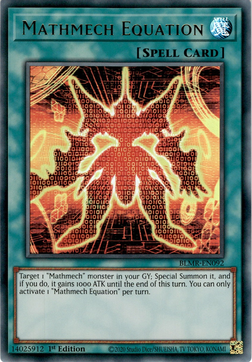 Mathmech Equation - BLMR-EN092 - Ultra Rare 1st Edition