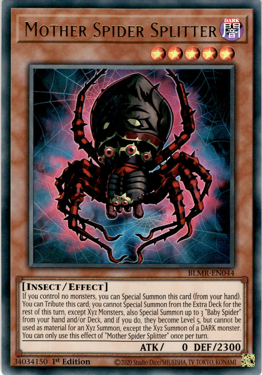 Mother Spider Splitter - BLMR-EN044 - Ultra Rare 1st Edition