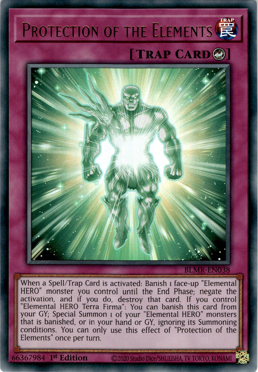 Protection of the Elements - BLMR-EN038 - Ultra Rare 1st Edition
