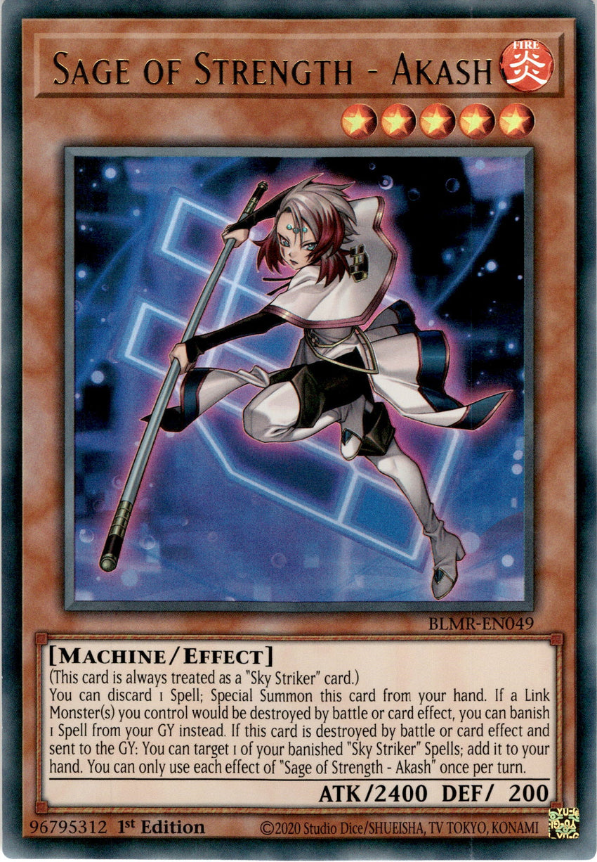 Sage of Strength - Akash - BLMR-EN049 - Ultra Rare 1st Edition