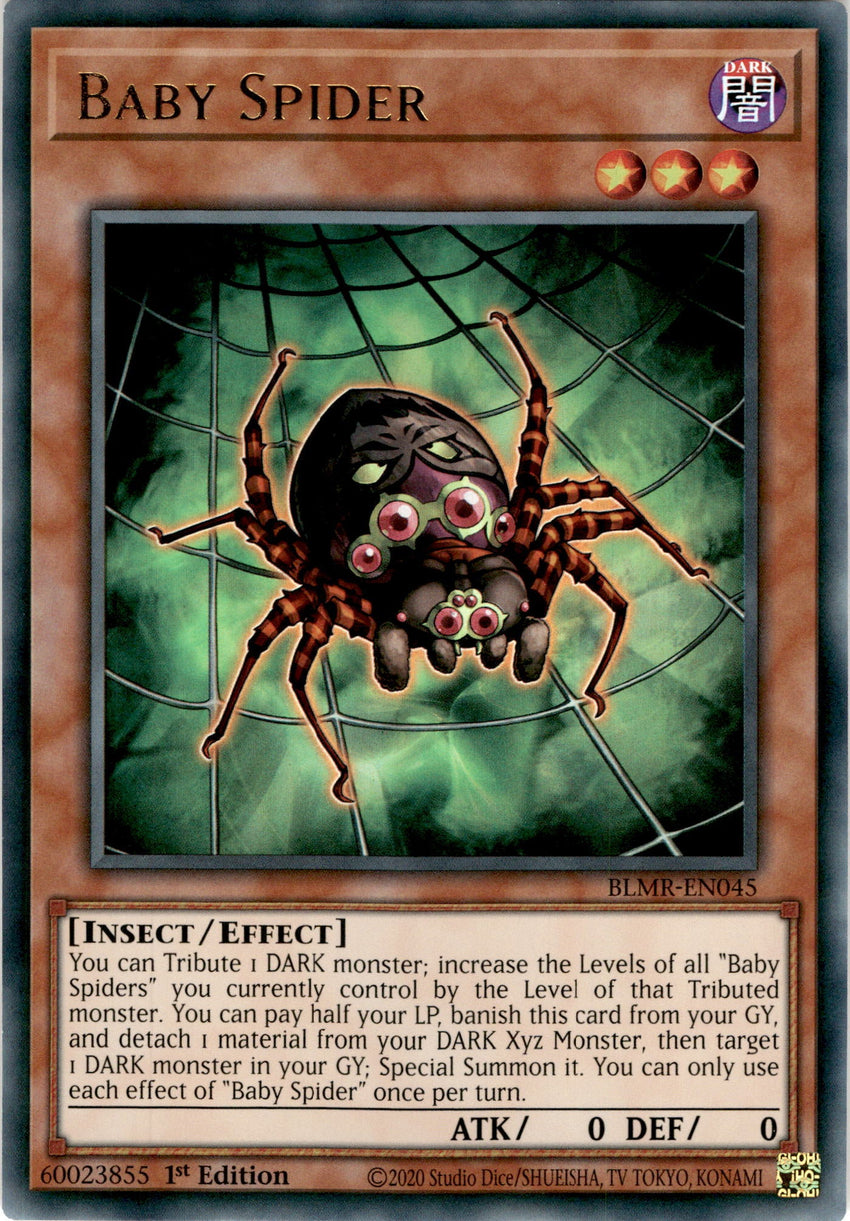 Baby Spider - BLMR-EN045 - Ultra Rare 1st Edition