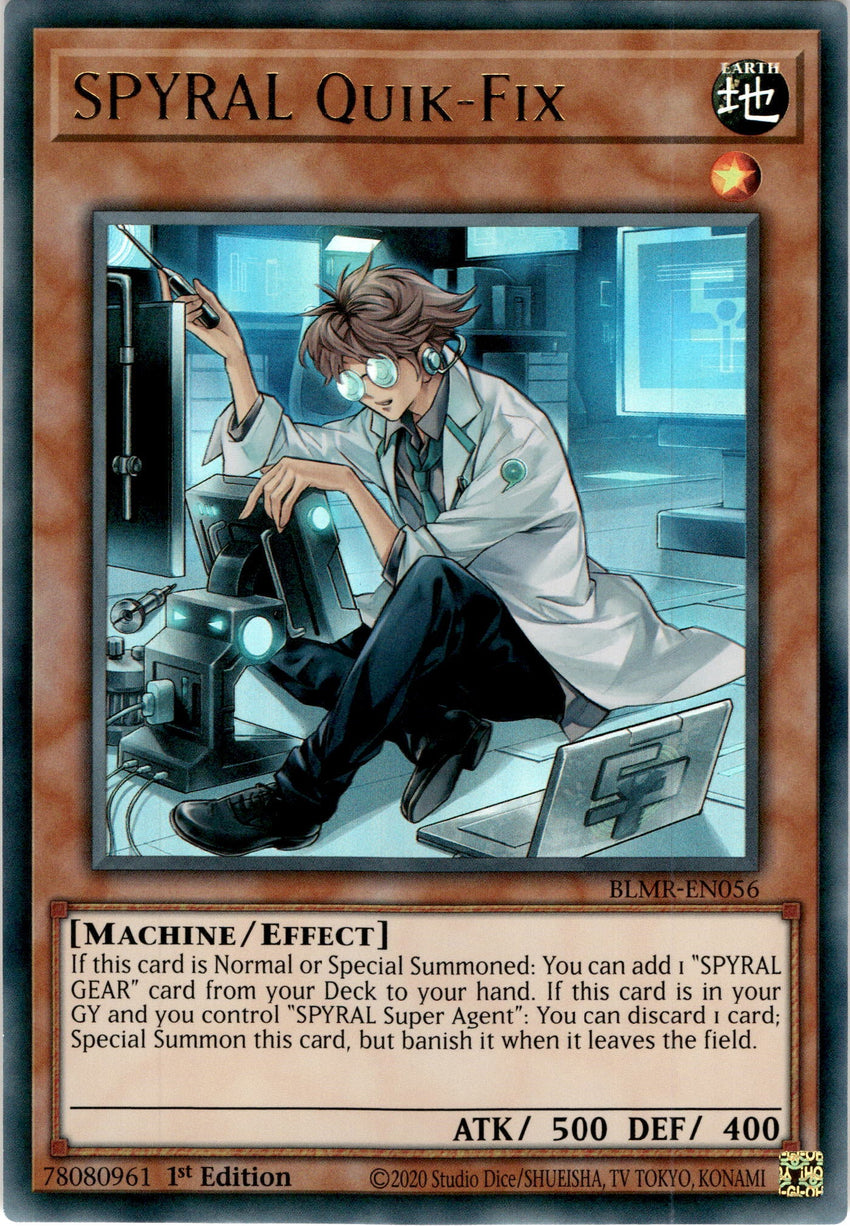 SPYRAL Quik-Fix - BLMR-EN056 - Ultra Rare 1st Edition