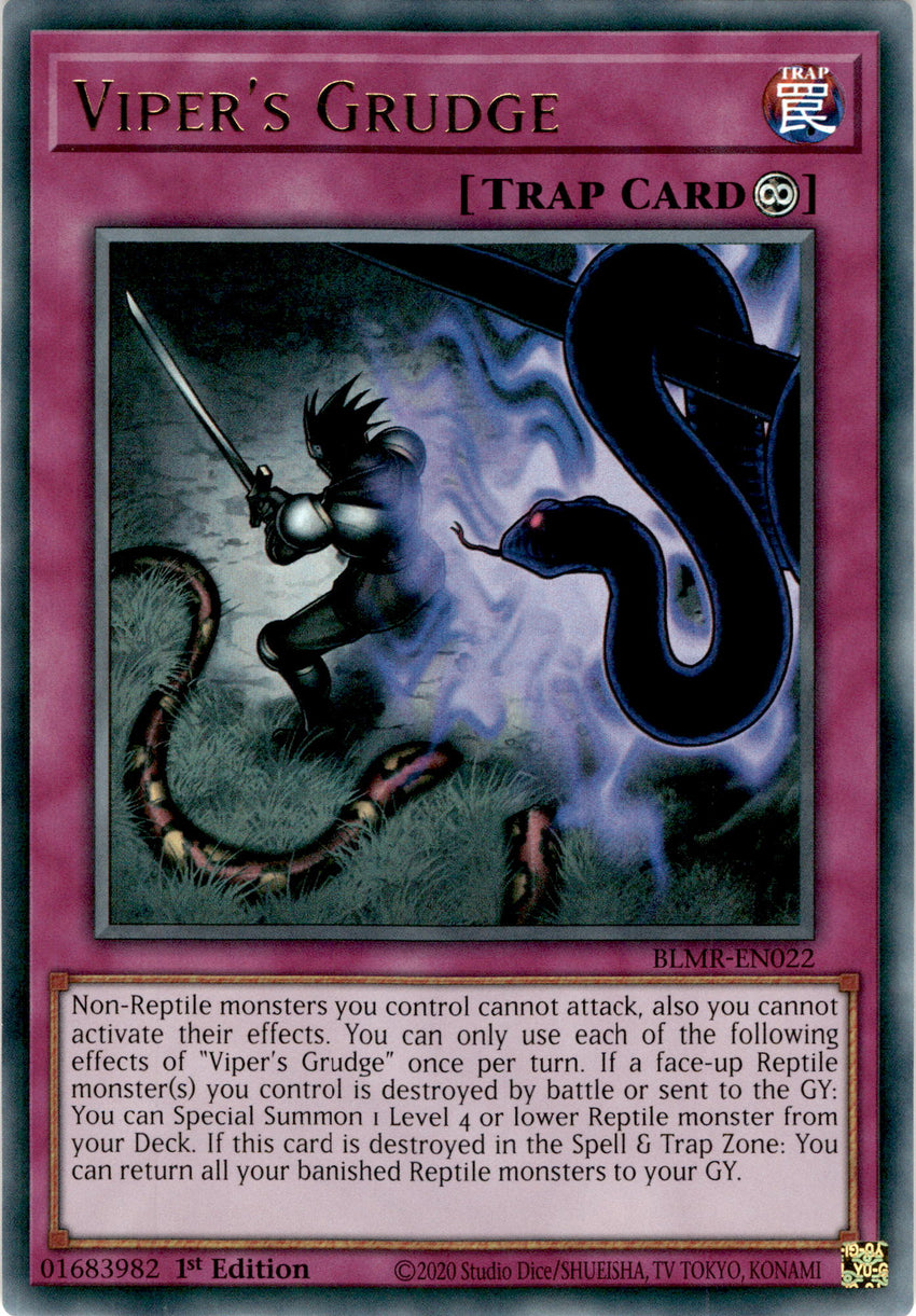 Viper's Grudge - BLMR-EN022 - Ultra Rare 1st Edition