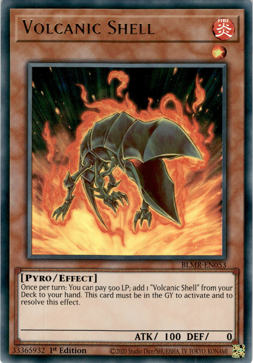 Volcanic Shell - BLMR-EN053 - Ultra Rare 1st Edition