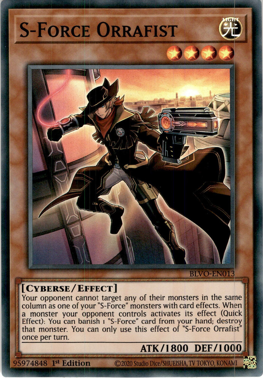 3x PLAYSET (3) S-Force Orrafist - BLVO-EN013 - Super Rare 1st Edition-Cherry Collectables