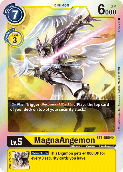 SUPER RARE MagnaAngemon BT1-060 - Digimon Release Special Booster VER 1.0-Cherry Collectables