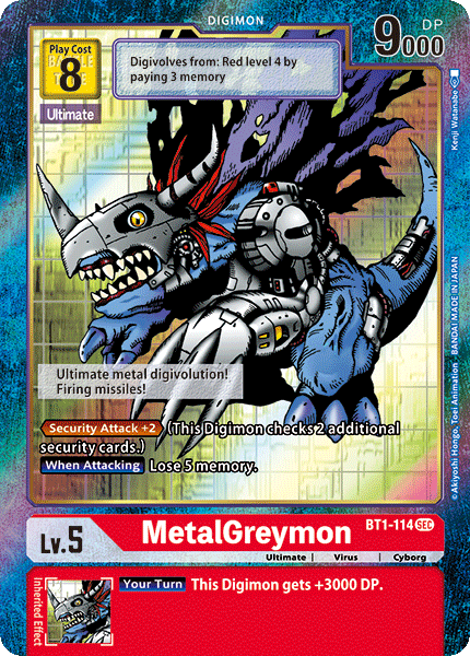 ALTERNATE ART MetalGreymon BT1-114 - Digimon Release Special Booster VER 1.0-Cherry Collectables