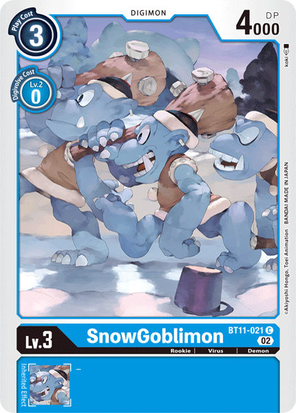 SnowGoblimon BT11-021 - Common BT11 Dimensional Phase
