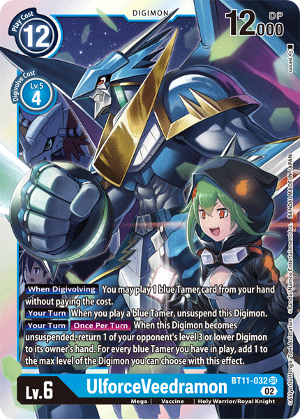 UlforceVeedramon BT11-032 - Super Rare BT11 Dimensional Phase
