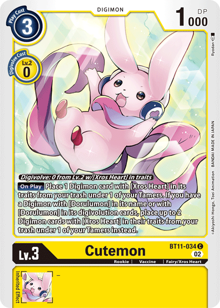 Cutemon BT11-034 - Common BT11 Dimensional Phase