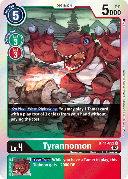 Tyrannomon BT11-052 - R BT11 Dimensional Phase