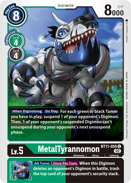 MetalTyrannomon BT11-055 - Uncommon BT11 Dimensional Phase