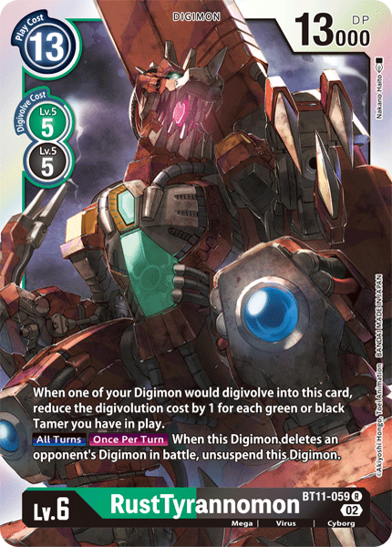 RustTyrannomon BT11-059 - R BT11 Dimensional Phase