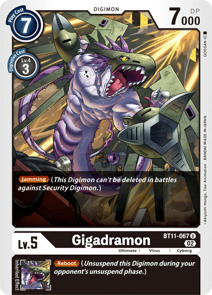 Gigadramon BT11-067 - Uncommon BT11 Dimensional Phase