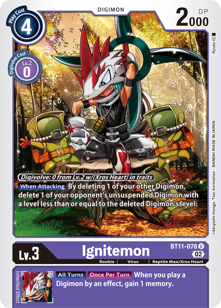 Ignitemon BT11-076 - Uncommon BT11 Dimensional Phase