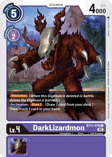 DarkLizardmon BT11-079 - Common BT11 Dimensional Phase