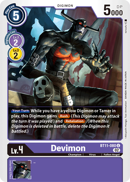Devimon BT11-080 - Uncommon BT11 Dimensional Phase