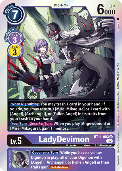 LadyDevimon BT11-083 - R BT11 Dimensional Phase