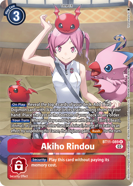 Akiho Rindou (Alternate Art) BT11-089 - R BT11 Dimensional Phase