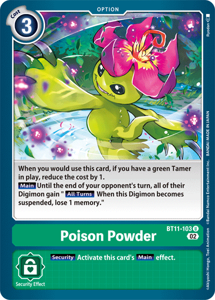 Poison Powder BT11-103 - Uncommon BT11 Dimensional Phase