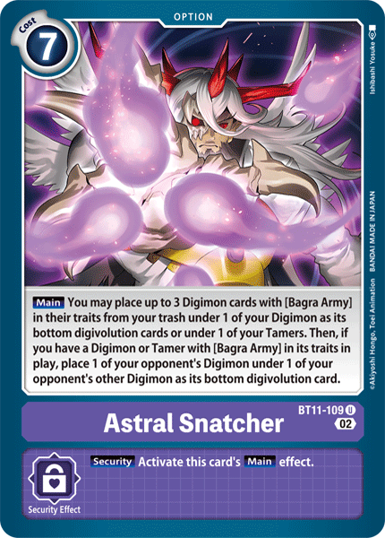 Astral Snatcher BT11-109 - Uncommon BT11 Dimensional Phase