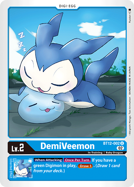 DemiVeemon BT12-002 - Uncommon BT12 Across Time