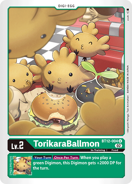 TorikaraBallmon BT12-004 - Uncommon BT12 Across Time