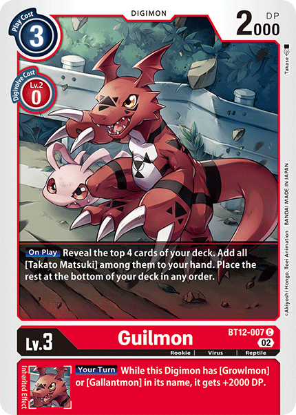 Guilmon BT12-007 - Common BT12 Across Time