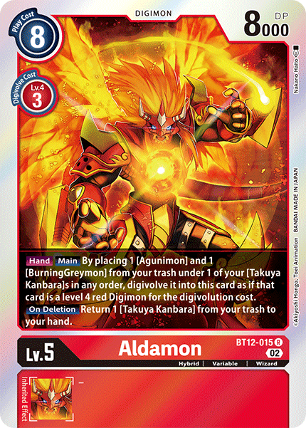 Aldamon BT12-015 - Rare BT12 Across Time