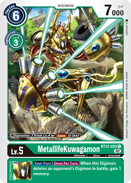 MetallifeKuwagamon BT12-053 - Common BT12 Across Time