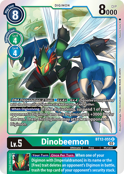 Dinobeemon BT12-055 - Rare BT12 Across Time