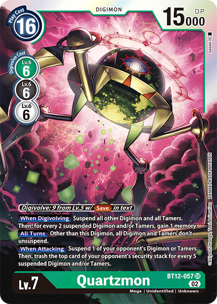 Quartzmon BT12-057 - Super Rare BT12 Across Time