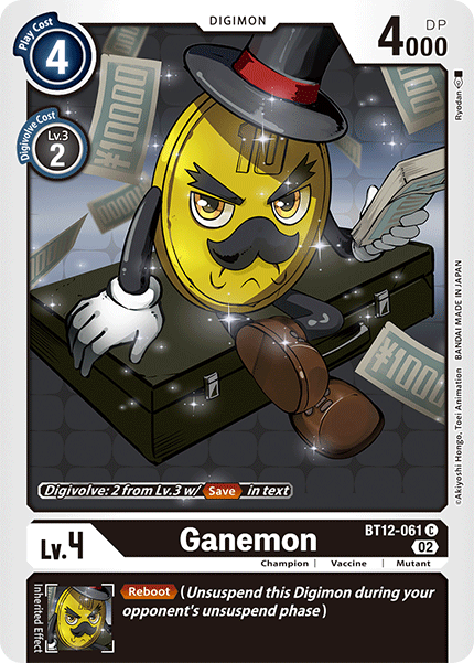 Ganemon BT12-061 - Common BT12 Across Time