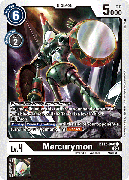 Mercurymon BT12-066 - Common BT12 Across Time