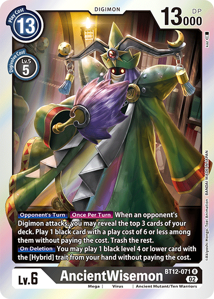 AncientWisemon BT12-071 - Rare BT12 Across Time