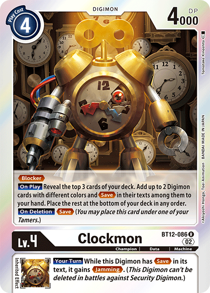 Clockmon BT12-086 - Rare BT12 Across Time