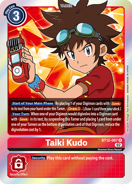 Taiki Kudo BT12-087 - Rare BT12 Across Time