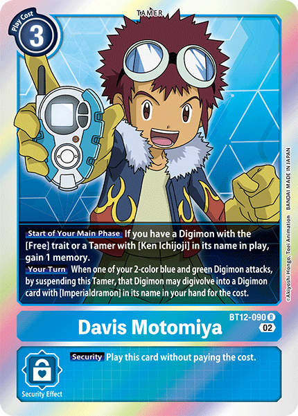 Davis Motomiya BT12-090 - Rare BT12 Across Time