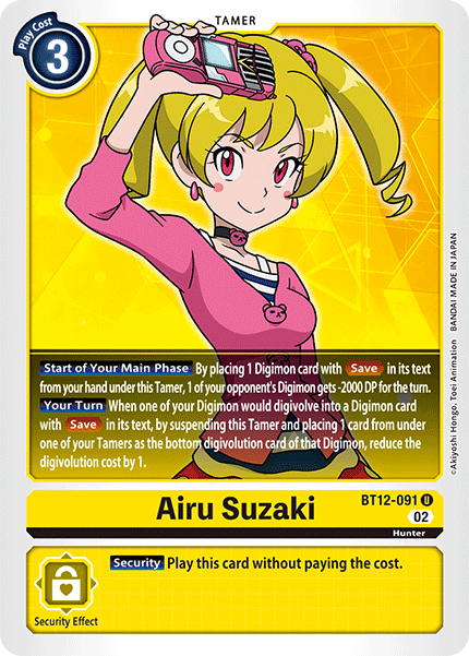 Airu Suzaki BT12-091 - Uncommon BT12 Across Time