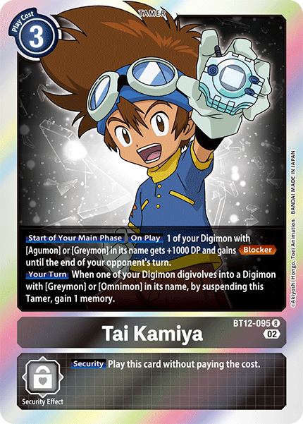 Tai Kamiya BT12-095 - Rare BT12 Across Time