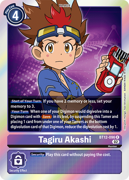Tagiru Akashi BT12-096 - Rare BT12 Across Time