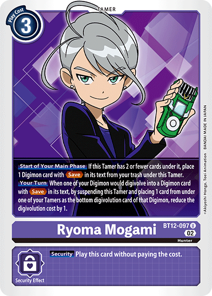 Ryoma Mogami BT12-097 - Uncommon BT12 Across Time