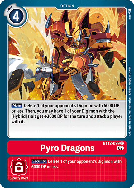 Pyro Dragons BT12-099 - Common BT12 Across Time