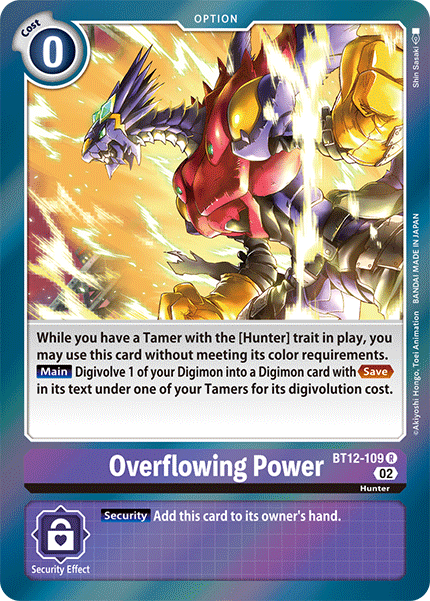 Overflowing Power BT12-109 - Rare BT12 Across Time