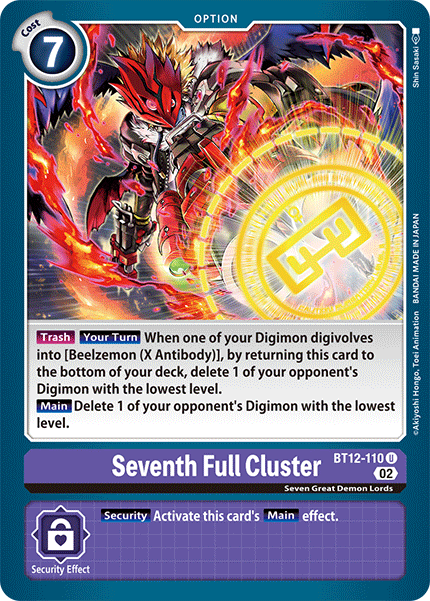 Seventh Full Cluster BT12-110 - Uncommon BT12 Across Time