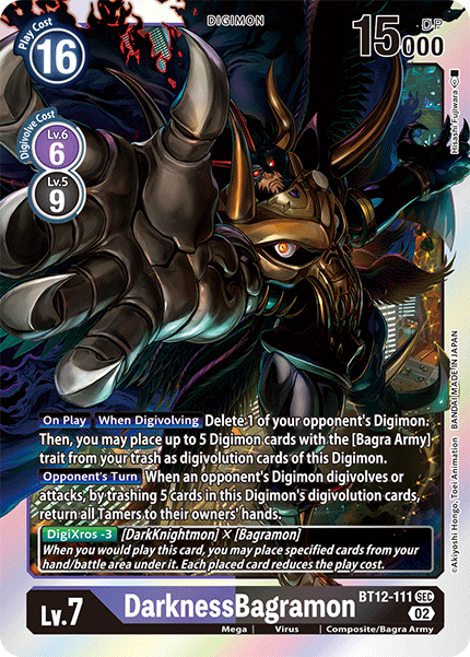 DarknessBagramon BT12-111 - Secret Rare BT12 Across Time