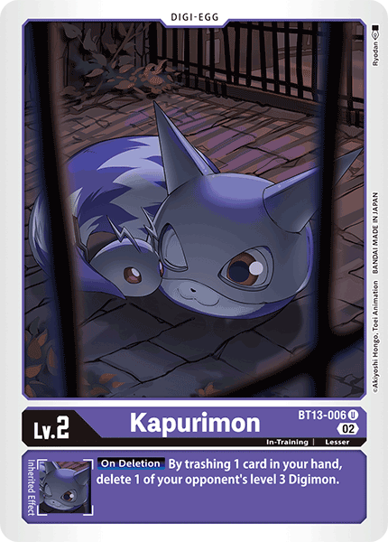 Kapurimon BT13-006 - Uncommon BT13 Versus Royal Knights